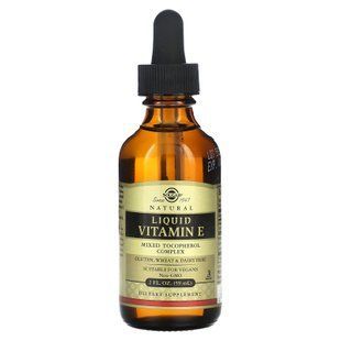 Вітамін Е натуральний, Liquid Vitamin E, Solgar, 59 мл SOL-01600 фото