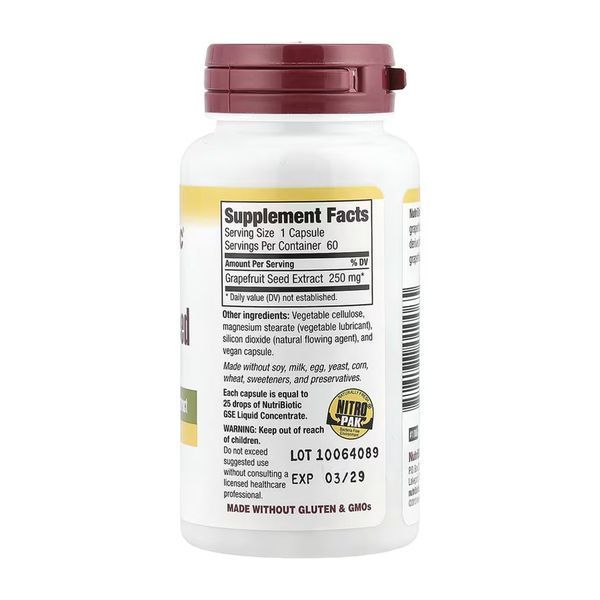 Grapefruit Seed Extract 250mg (дієтична добавка) - 60 caps 2023-10-5472 фото