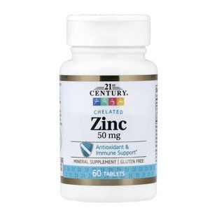 Цинк Zinc Chelated 50 mg - 60 tabs 2023-10-7073 фото