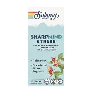 Диетическая добавка SharpMind Nootropics Stress - 30 vcaps 2023-10-6974 фото