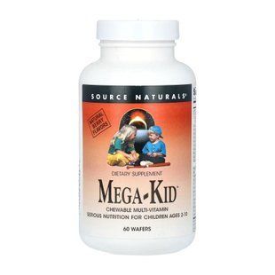 Mega-Kid&trade; (вітаміни для дітей) - 60 Wafer Berry 2023-10-2693 фото