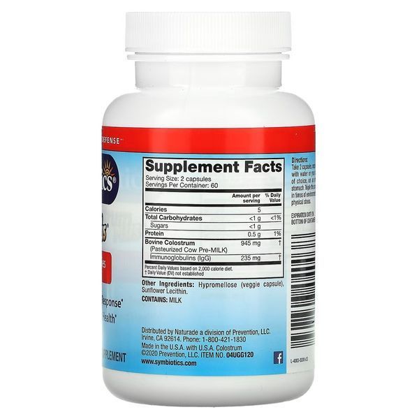 Молозиво, Colostrum Plus, Symbiotics, 120 вегетаріанських капсул SYM04003 фото