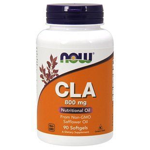 Конъюгированная линолевая кислота, CLA, Now Foods, 800 мг, 90 гелевых капсул NOW-01727 фото