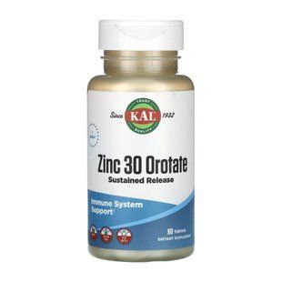 Zinc 30 Orotate Sustained Release (цинк) - 90 tabs 2023-10-3416 фото