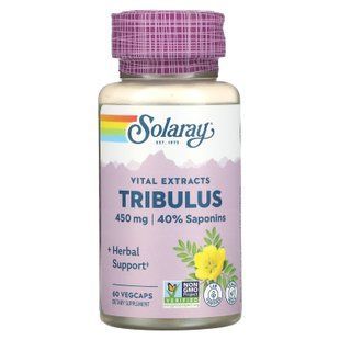 Трибулус, Tribulus Extract, Solaray, для мужчин, 450 мг, 60 вегетарианских капсул SOR-03797 фото
