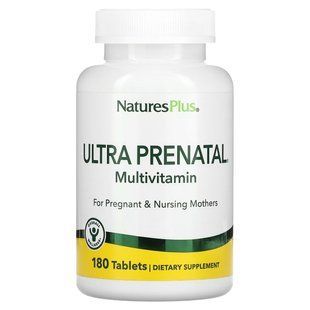 Мультивитамины Ультрапренатальные, Ultra Prenatal Multivitamin, Natures Plus, 180 таблеток NTP3085 фото
