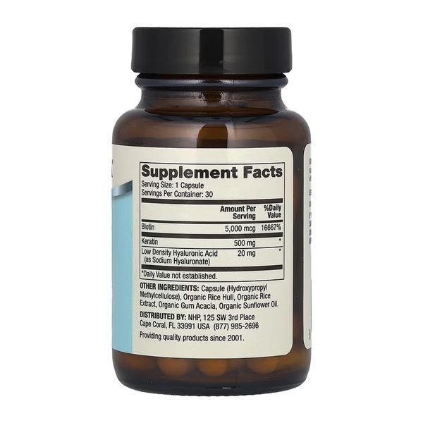Hair. Skin and Nails (Biotin. Keratin & Hyaluronic Acid) - 30 caps 2023-10-6808 фото