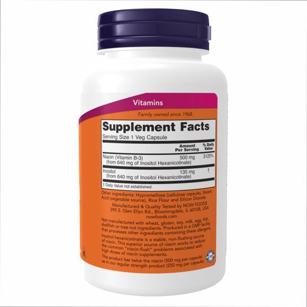 Flush Free Niacin 500mg - 90 vcaps 2022-10-0666 фото