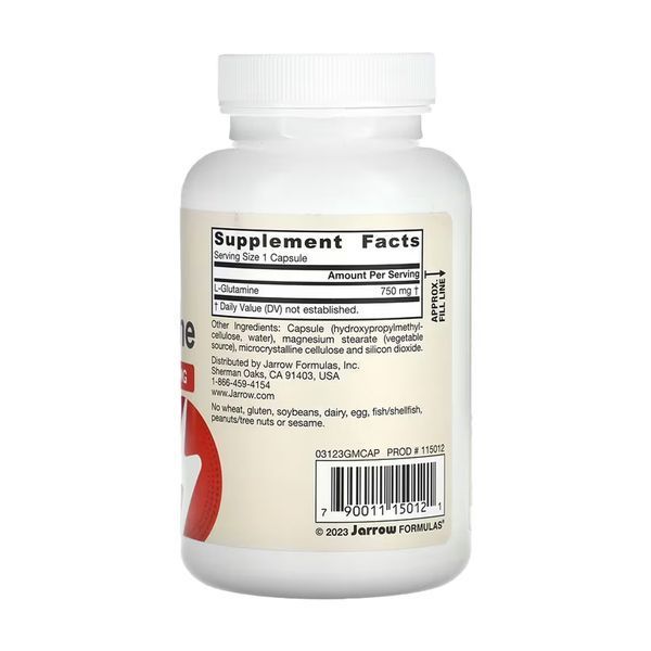 L-Glutamine 750mg- 120 caps для восстановления и иммунитета 2023-10-5573 фото