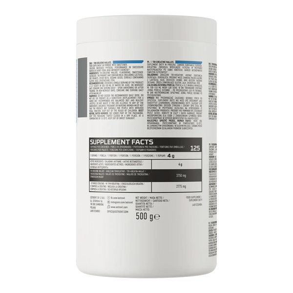Креатин Tri-Creatine Malate для росту м'язів та сили - 500 g orange VP-2026-405 фото