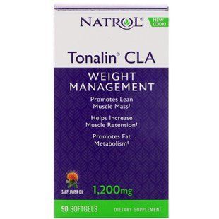 Конъюгированная линолевая кислота, Tonalin CLA, Natrol, 90 гелевых капсул NTL-00864 фото