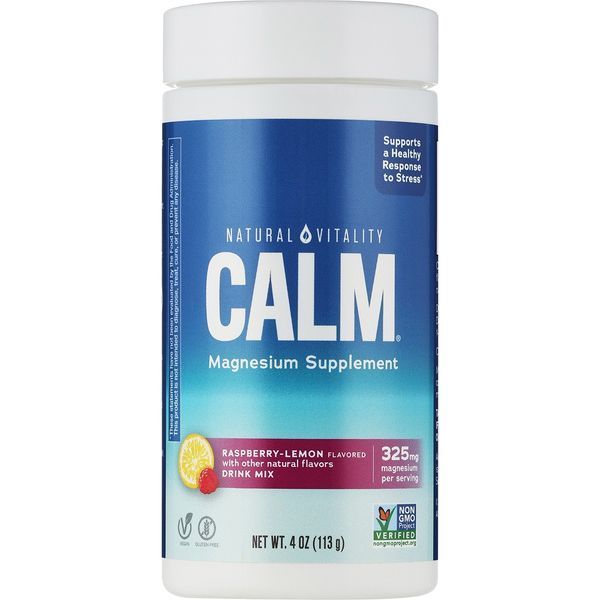 Антистресовий напій, смак малина лимон, CALM, Powder Raspberry Lemon, Natural Vitality, 113 гр PTG00009 фото