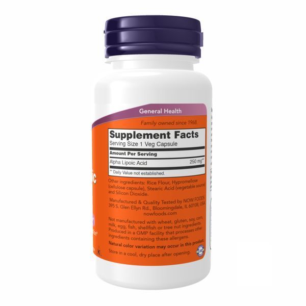Alpha Lipoic Acid 250 mg (альфа-ліпоєва кислота) - 60 vcaps 2022-10-0093 фото