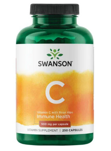 Vitamin C with Rose Hips 500 mg (вітамін C) - 250 Caps 100-91-8146096-20 фото
