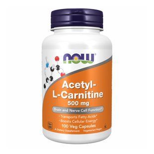 Acetyl L-Carnitine 500mg (L-карнитин) - 100 vcaps 100-27-4487791-20 фото