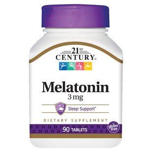 Мелатонін, 3 мг, Melatonin, 21st Century, 90 таблеток CEN21240 фото