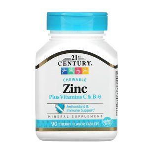Zinc Plus Vitamins C & B-6 (витамин B6) - 90 tabs Cherry 2023-10-7132 фото