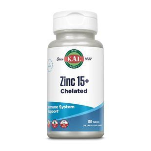 Zinc 15+ Chelated (цинк) - 100 tabs 2023-10-4419 фото