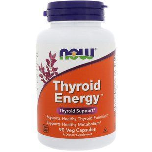 Для щитовидной железы, Thyroid Support, Now Foods, 90 вегетарианских капсул NOW-03368 фото