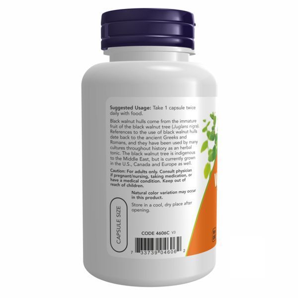 Черный орех Black Walnut Hulls 500 mg - 100 vcaps 2022-10-0394 фото