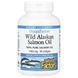 Жир дикого аляскинського лосося, 1000 мг, OmegaFactors, Wild Alaskan Salmon Oil, Natural Factors, 90 гелевих капсул NFS02256 фото 1