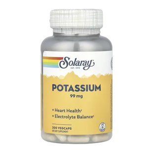 Калий Potassium 99mg для сердца - 200 vcaps 2024-11-0249 фото