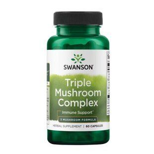 Triple Mushroom Complex 3 Mushroom Formula (грибний екстракт) - 60 caps 2023-10-2309 фото