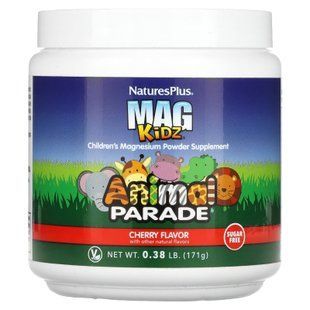 Магний для детей, вкус вишен, Children's Magnesium, Nature's Plus, Animal Parade, 171 г NAP-29943 фото