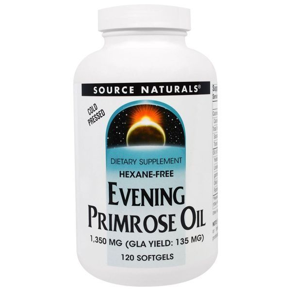 Масло Примулы Вечерней 1350mg, Source Naturals, 120 желатиновых капсул SN0080 фото