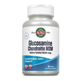 Glucosamine Chondroitin MSM (глюкозамін) - 60 tabs 2023-10-3158 фото