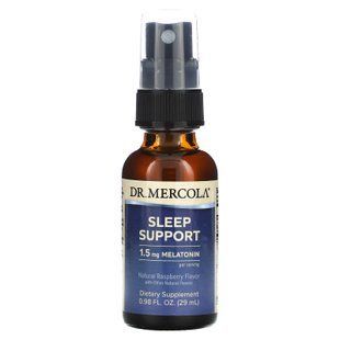 Поддержка сна с мелатонином, Sleep Support, Dr. Mercola, малина, 29 мл. MCL-01197 фото