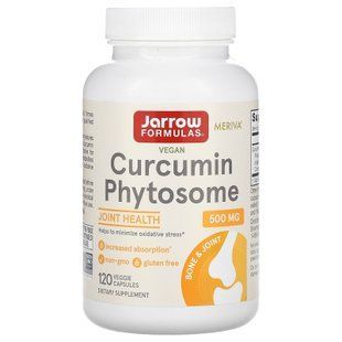 Фітосоми куркуміну, Curcumin Phytosome, Jarrow Formulas, 500 мг, 120 рослинних капсул JRW-14093 фото