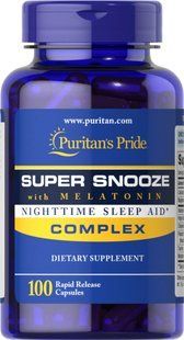 Super Snooze with Melatonin - 100 Capsules 100-32-6196154-20 фото