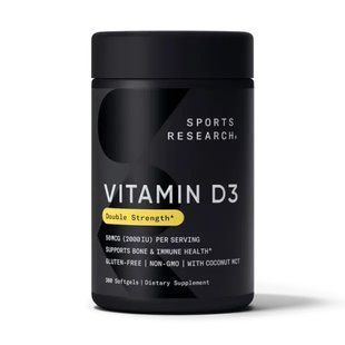 Vitamin D3 2000IU для иммунитета и костей - 360 softgels 2023-10-4400 фото