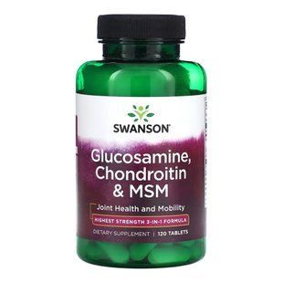 Glucosamine, Chondroitin & Msm Highest Strength3-in-1 Formula - 120 tabs 2023-10-4063 фото