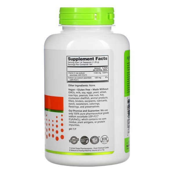 Вітамін C Sodium Ascorbate Powder - 227g 2022-10-3005 фото