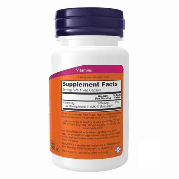 Витамин K Vitamin K-2 (MK7) 100 mcg - 60 vcaps 2022-10-0461 фото