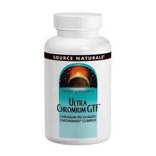 Хром ультра, Ultra Chromium GTF, Source Naturals, 200 мкг, 120 таблеток SNS-00364 фото