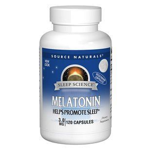 Мелатонин 3мг, Sleep Science, Source Naturals, 120 гелевых капсул SN2406 фото