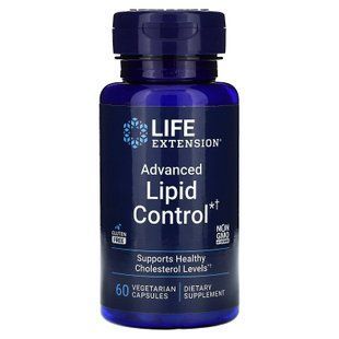 Уровень липидов: усовершенствованная формула, Advanced Lipid Control, Life Extension, 60 вегетарианских капсул (500 мг в капсуле) LEX-18286 фото