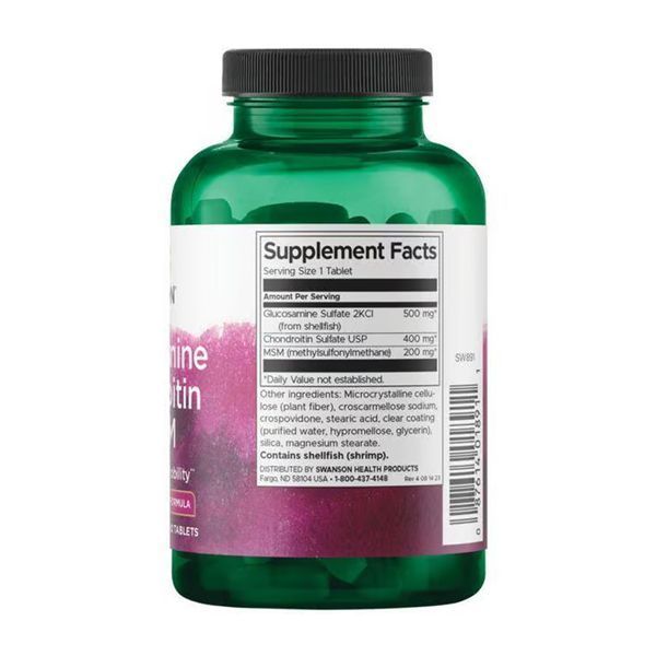 Glucosamine Chondroitin & Msm - Higher Strength для суставов и связок - 120 tabs 2023-10-5720 фото