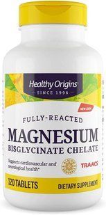 Магний бисглицинат хелат, Magnesium Bisglycinate Chelate, Healthy Origins, 200 мг, 120 таблеток HOG-39542 фото