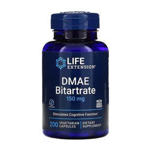 Диетическая добавка DMAE Bitartrate 150mg - 200 vcaps 2022-10-1894 фото