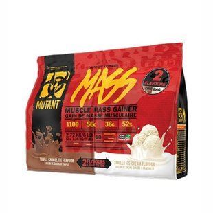 Muscle Mass Gainer - 2720g Triple Chocolate/Chocolate Fuge Brownie Dual Chamber Bag 2022-09-1034 фото