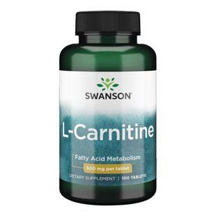 L-карнітин L-Carnitine 500mg для схуднення - 100caps 100-89-7714814-20 фото