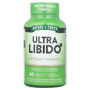Підтримка лібідо, Ultra Libido, Nature's Truth, швидка дія, для чоловіків, 60 гелевих капсул NTH-11575 фото