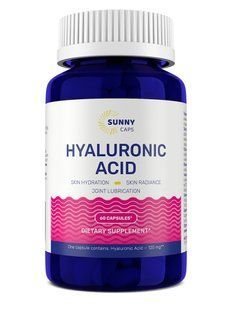 Гиалуроновая кислота, Hyaluronic Acid Powerful, Sunny Caps, 120 мг, 60 капсул SUN-530715 фото