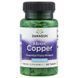 Мідь, 2 мг, Albion Copper, Swanson, 300 таблеток SWV01223 фото 1