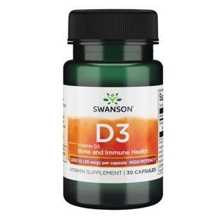 D-3 High Potency Vitamin 1000iu (25mcg) вітамінна підтримка - 30caps 100-71-4599390-20 фото