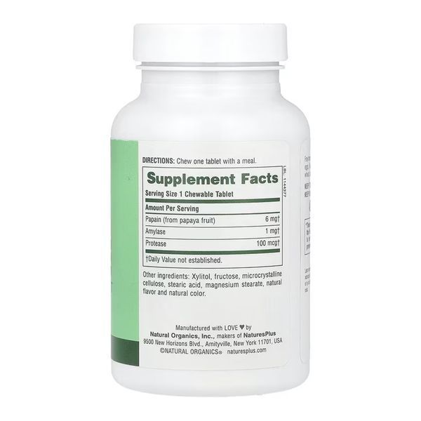 Травні ферменти Papaya Enzyme - 360 tabs 2023-10-6839 фото